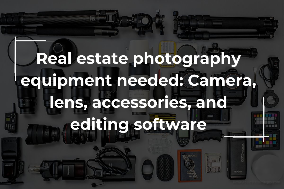 real estate photography equipment